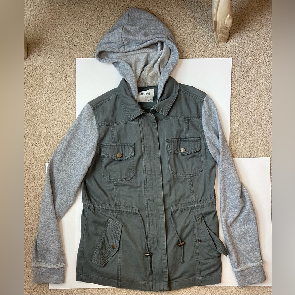 Mudd Army Green Vest Jacket size small